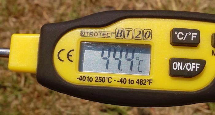 high temperatures for summer irrigation